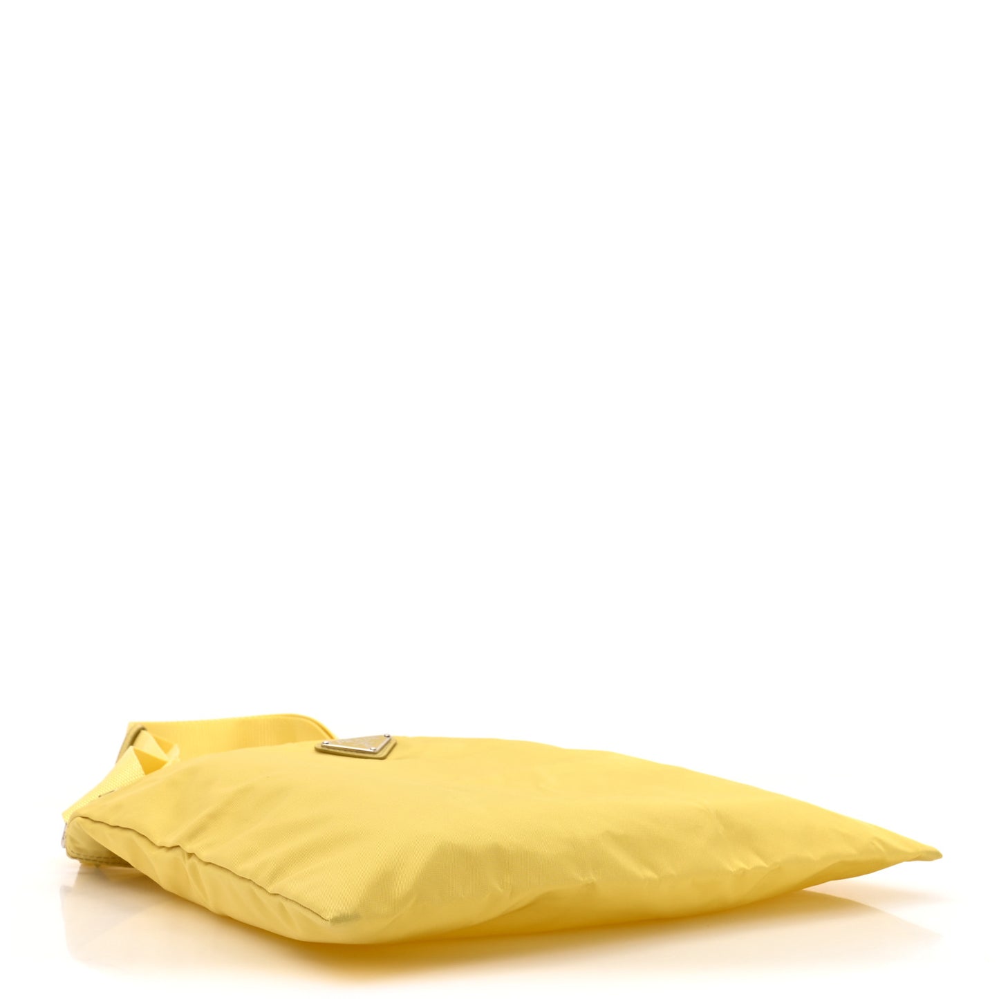 Tessuto Nylon Flat Messenger Bag Light Yellow