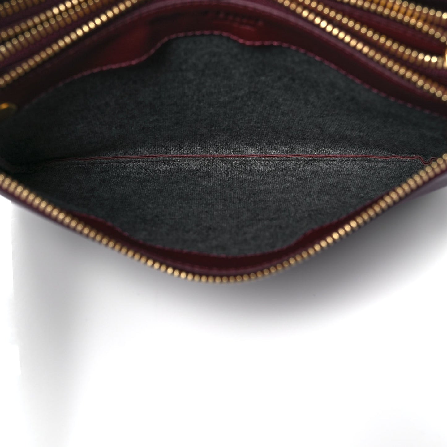 Smooth Lambskin Small Trio Crossbody Bag Burgundy