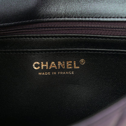 Chanel Iridescent Lambskin Quilted Mini Rectangular Flap Black 6 of 8