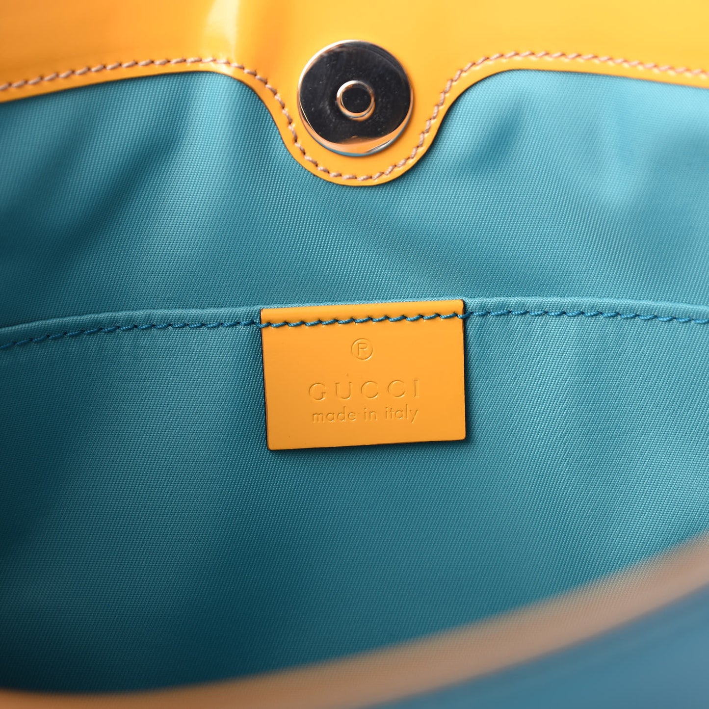 Calfskin Childrens Rainbow Tote Blue