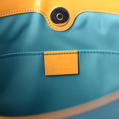 Gucci Calfskin Childrens Rainbow Tote Blue 6 of 9