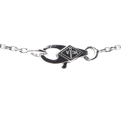 Van Cleef & Arpels 18K White Gold Diamond Sweet Alhambra Pendant Necklace 3 of 6