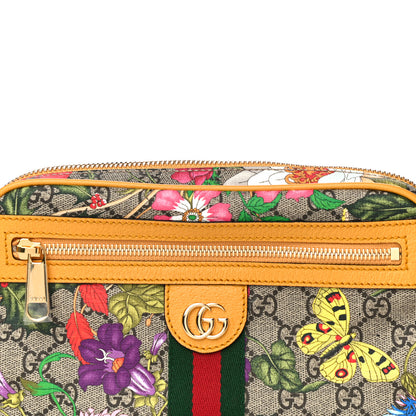 Gucci GG Supreme Monogram Flora Medium Ophidia Belt Bag Beige Multicolor Crop 9 of 11