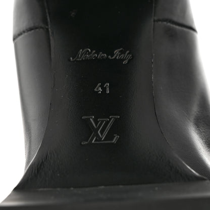 Louis Vuitton Calfskin Monogram Star Trail Chelsea Ankle Boots 41 Black 7 of 8