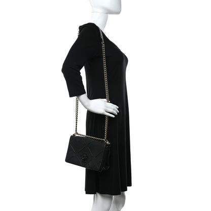 Versace Nappa Palazzo Quilted Shoulder Bag Black 2 of 11