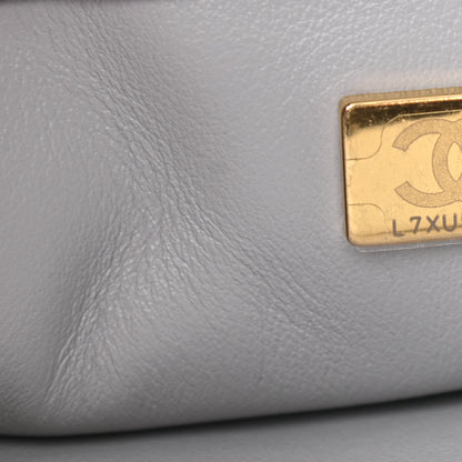 Chanel Lambskin Quilted Medium Color Match Flap Grey 7 of 13