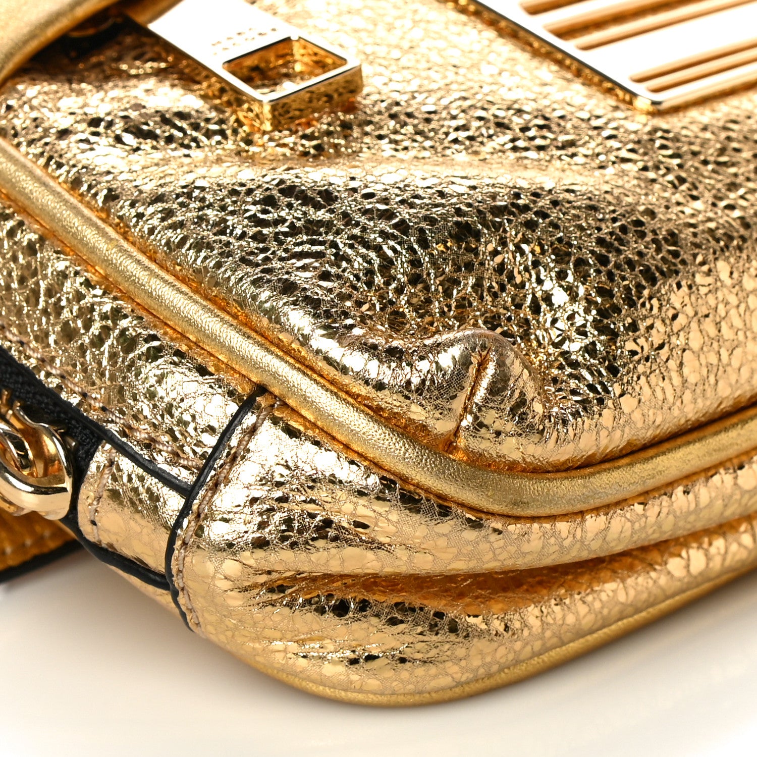 Marc Jacobs Metallic Calfskin Belt Bag Gold 7 of 13