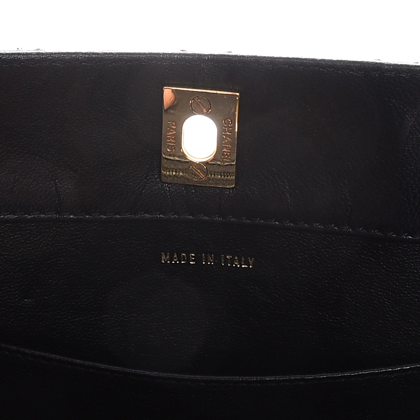 Calfskin Quilted Shoulder Bag Black