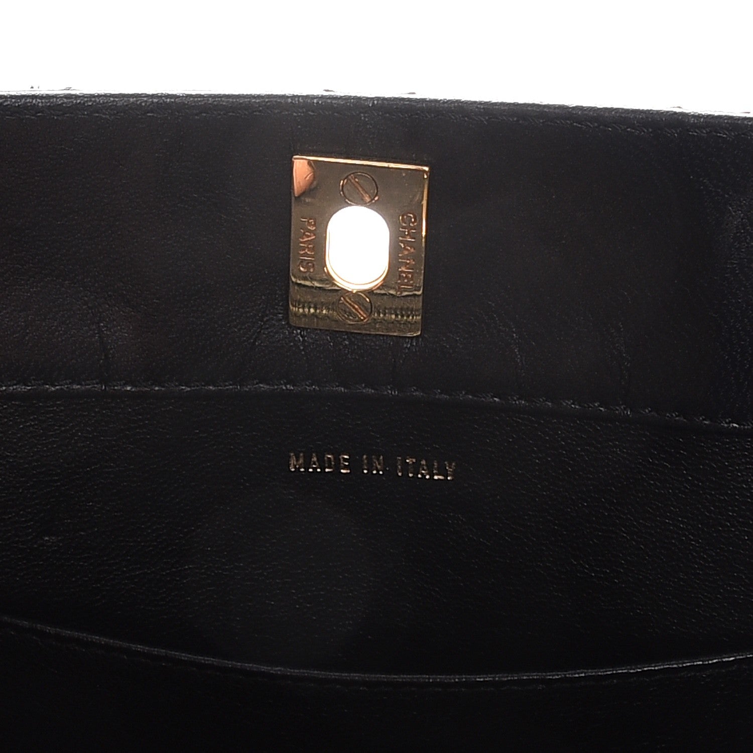 Chanel Calfskin Quilted Shoulder Bag Black 8 of 10