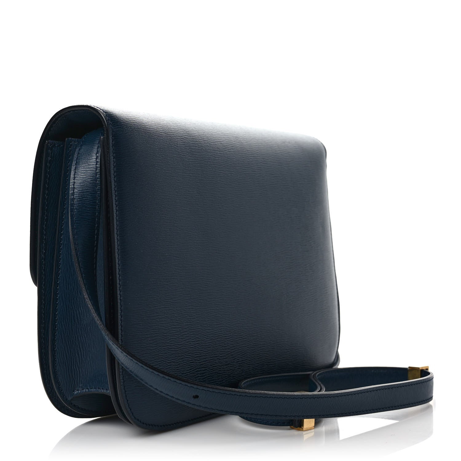 Celine Liege Calfskin Medium Classic Box Flap Bag Abyss Blue 3 of 10