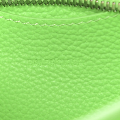 Balenciaga Grained Calfskin Neo Classic Silver Hardware Nano City Crossbody Fluo Green 8 of 9