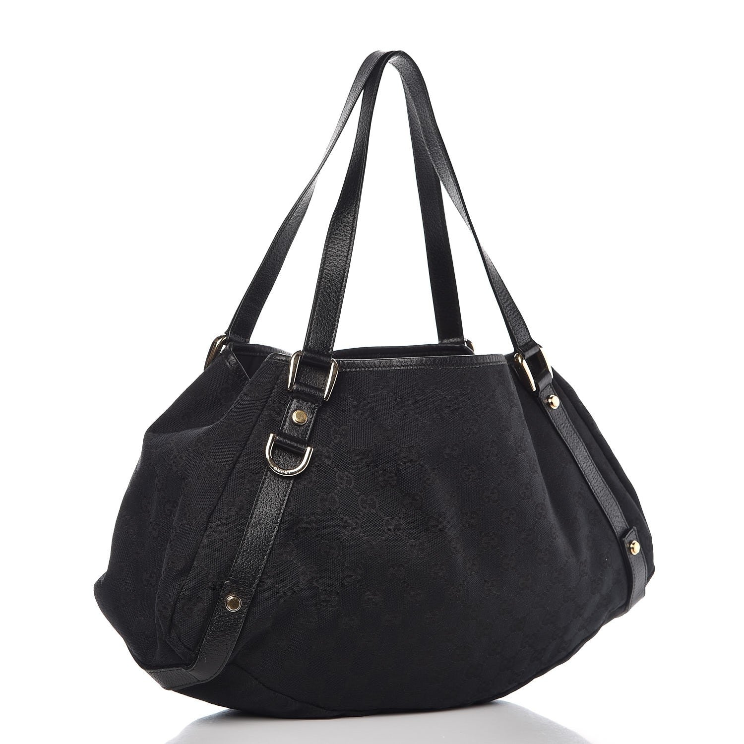 Gucci Monogram Medium Abbey Shoulder Bag Black 3 of 11