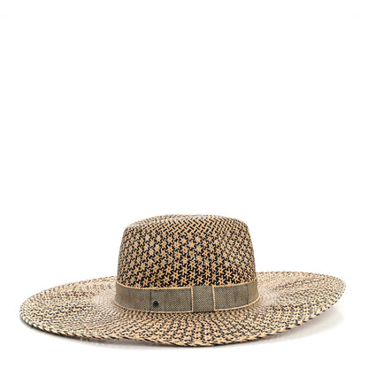 Hermes Chapeau Femme Etna Panama Hat 57 Naturel Black 4 of 11