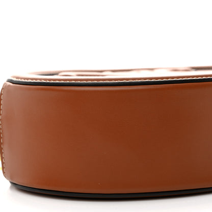 Celine Smooth Calfskin Cuir Triomphe Oval Bag Tan 9 of 10