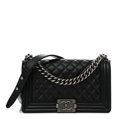 Chanel Caviar Quilted Medium Boy Flap Black 1 of 10