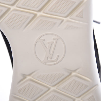 Louis Vuitton Technical Nylon Monogram Rubber Aftergame Sneakers 37.5 Black 7 of 8