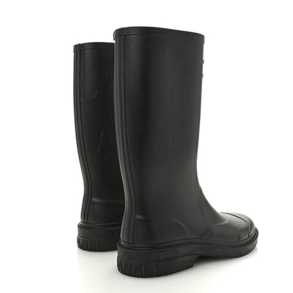 Chanel Caoutchouk CC High Boots 40 Black 5 of 9