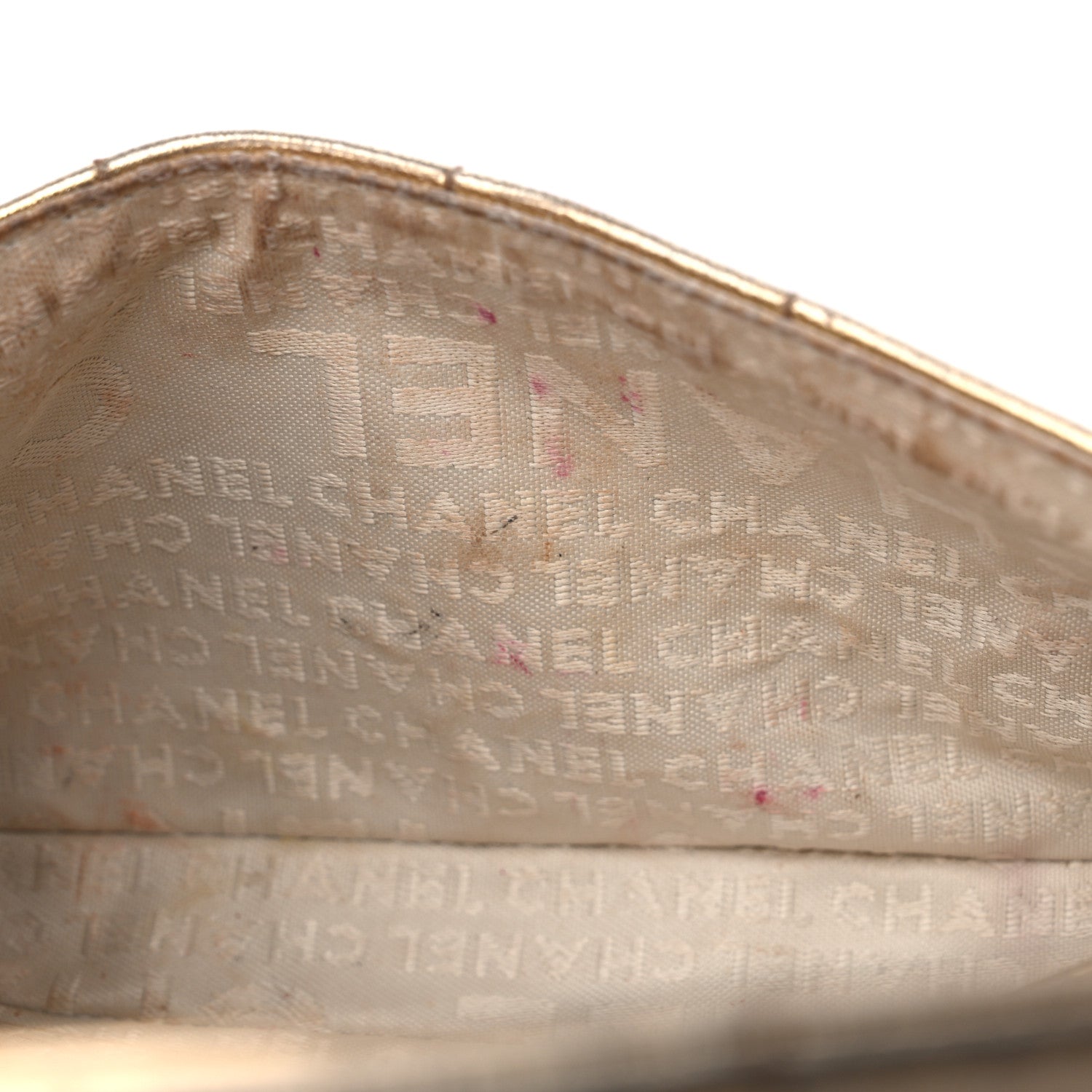 Chanel Metallic Lambskin Quilted Chocolate Bar 3 Chain Flap Gold 10 of 12