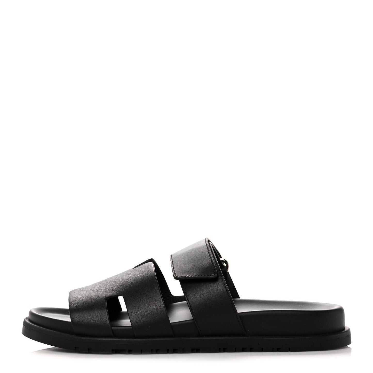 Calfskin Womens Chypre Sandals 40.5 Black
