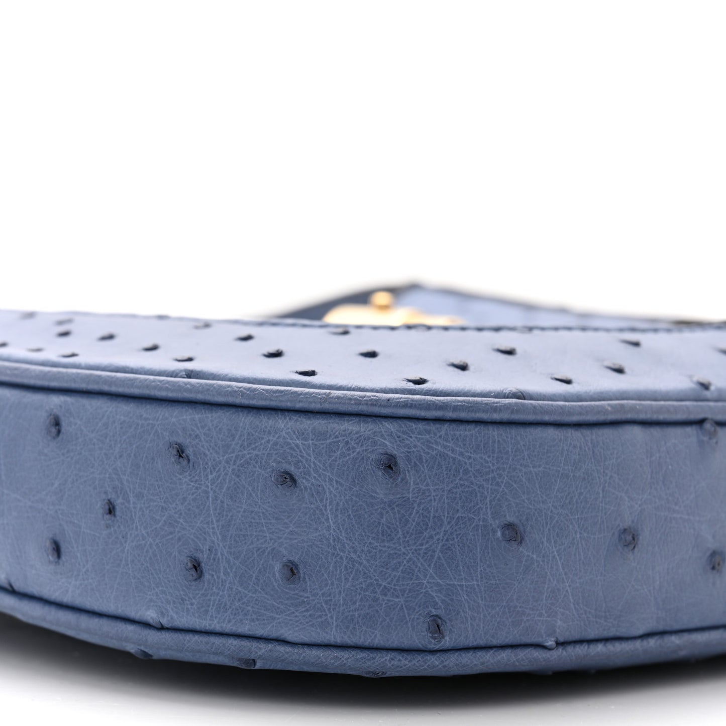 Ostrich Small Jackie 1961 Hobo Washed Indigo