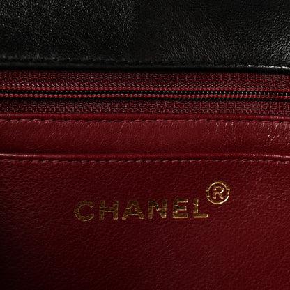 Chanel Lambskin Quilted Medium Rectangular Kelly Flap Bag Black 6 of 10