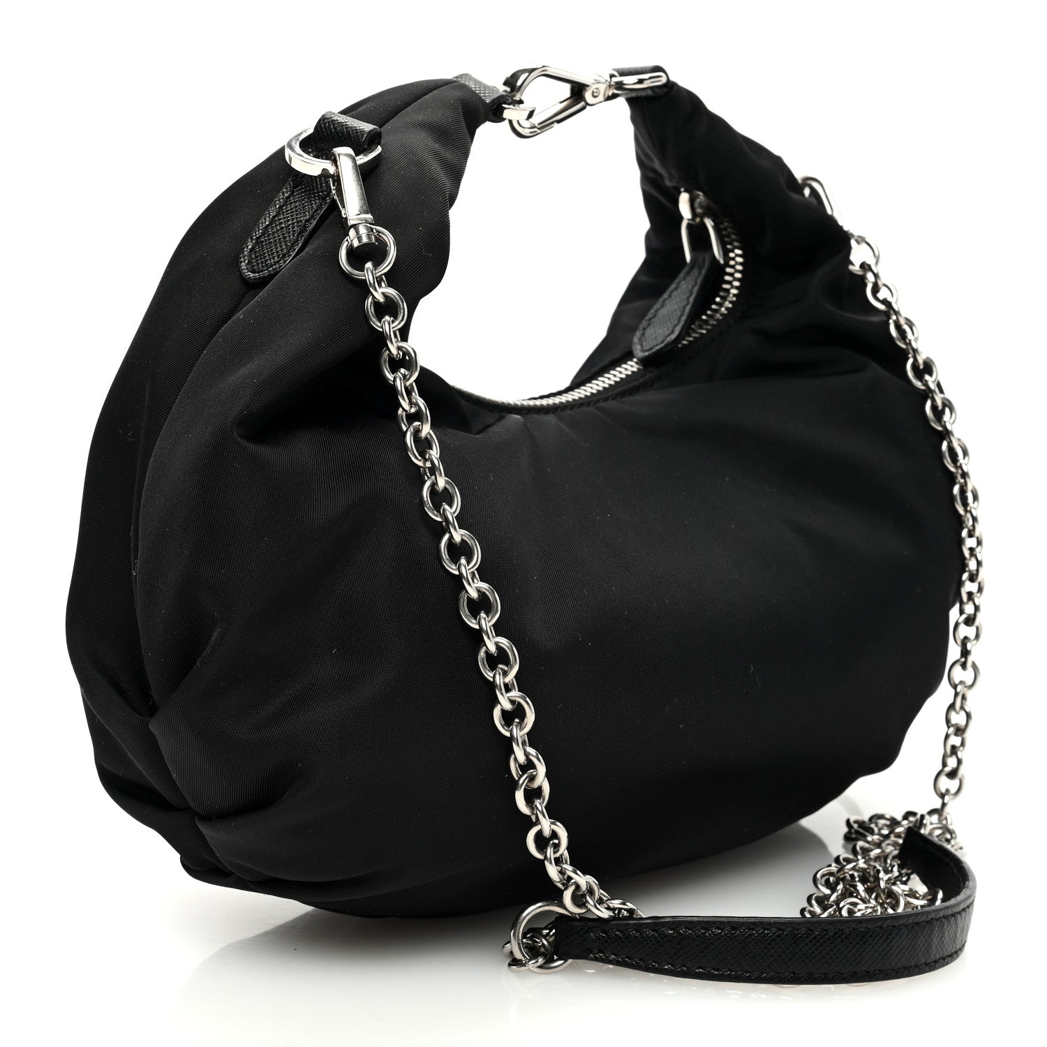 Prada Tessuto Nylon Saffiano Re-Edition 2006 Shoulder Bag Black 3 of 10