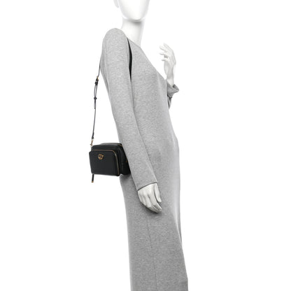 Christian Dior Grained Calfskin Caro Double Pouch Black 2 of 11