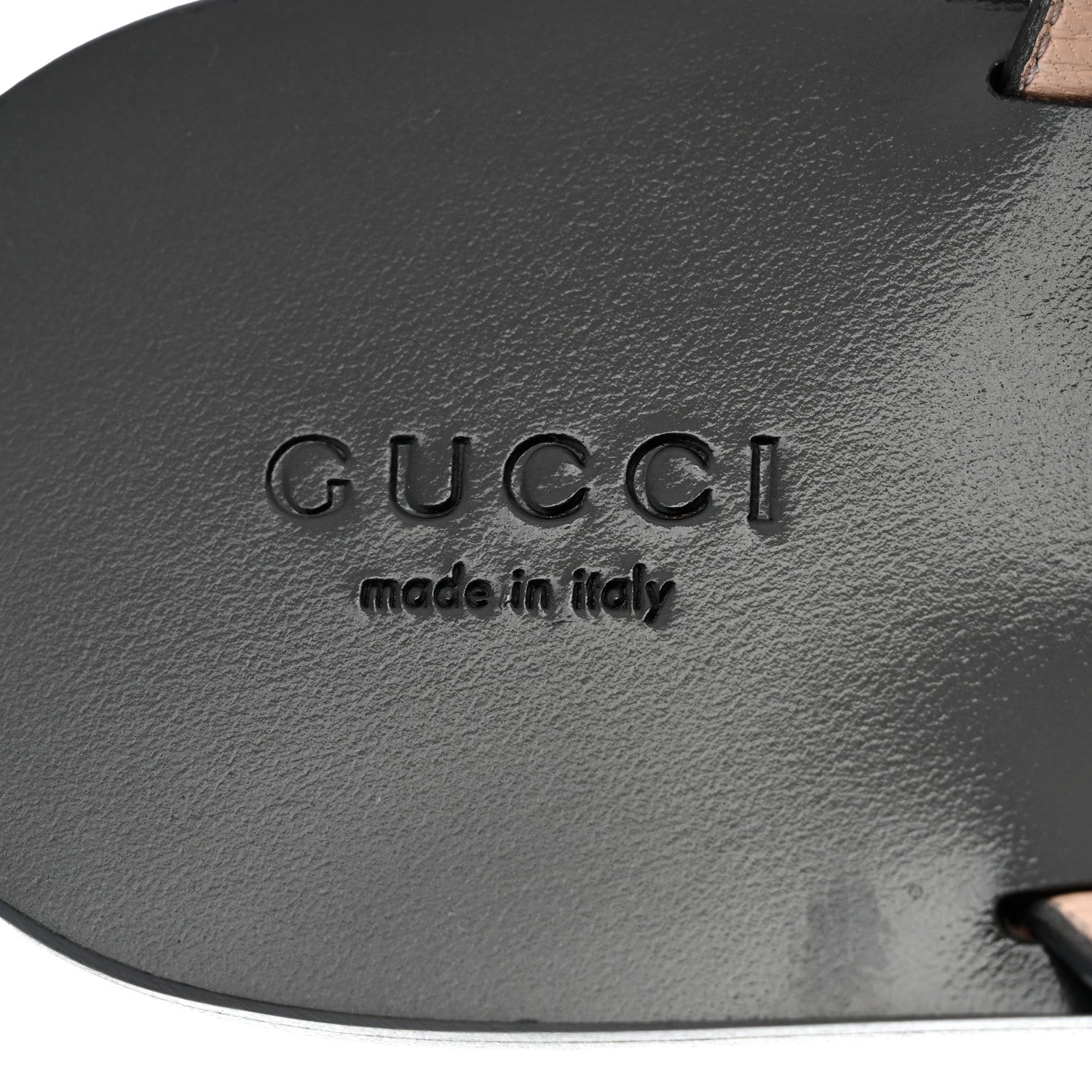 Gucci Calfskin GG Marmont Thong Sandals 38 Black 6 of 8
