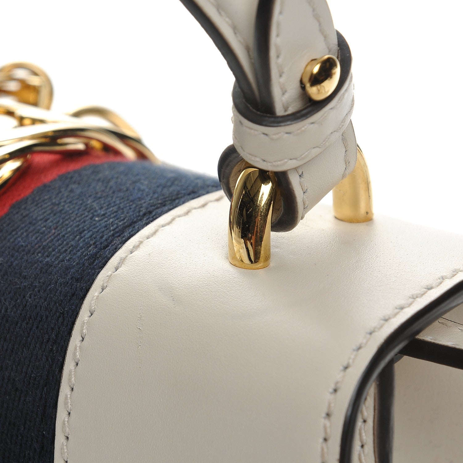 Gucci Calfskin Mini Sylvie Top Handle Bag White 10 of 10