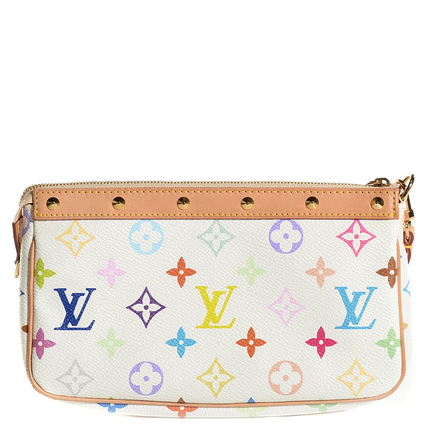 Monogram Multicolor Pochette Accessories White