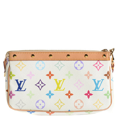 Louis Vuitton Monogram Multicolor Pochette Accessories White 1 of 9