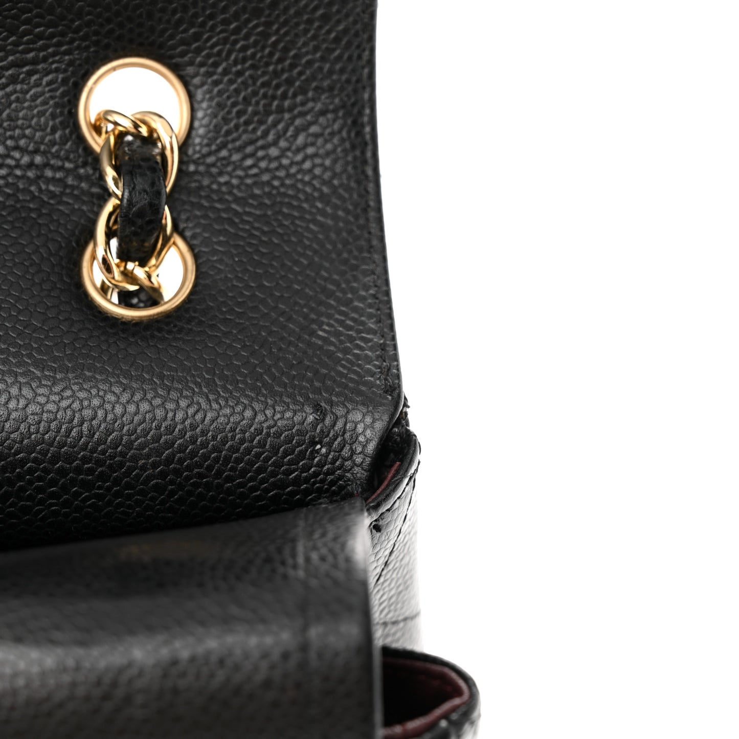 Caviar Quilted Maxi Double Flap Black