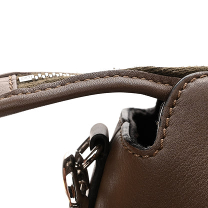 Fendi Vitello Dolce Bi-Color FF 1974 Embossed Medium By The Way Boston Bag Maya Black 13 of 13