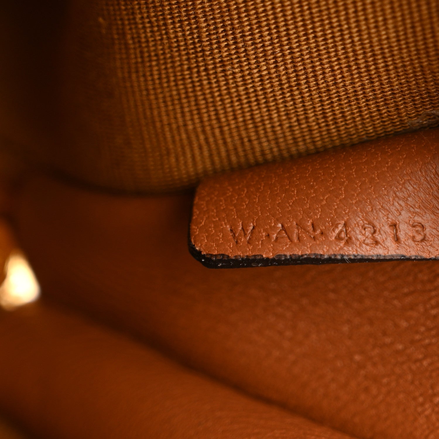 Celine Triomphe Canvas Lambskin Clutch On Chain Tan 7 of 11