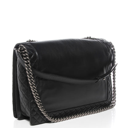 Chanel Calfskin Enchained Large Boy Flap Black 3 of 11