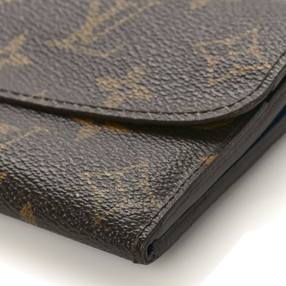 Louis Vuitton Monogram Emilie Wallet Blue 8 of 9