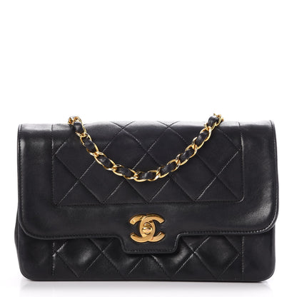 Chanel Lambskin Quilted Small Single Flap Black 1 of 10