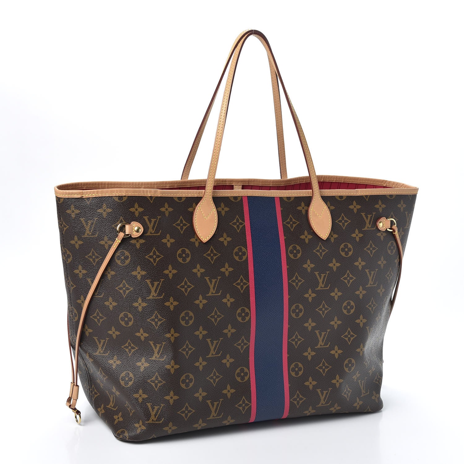 Louis Vuitton Monogram My LV Heritage Neverfull GM Blue Marine Fuchsia 2 of 9