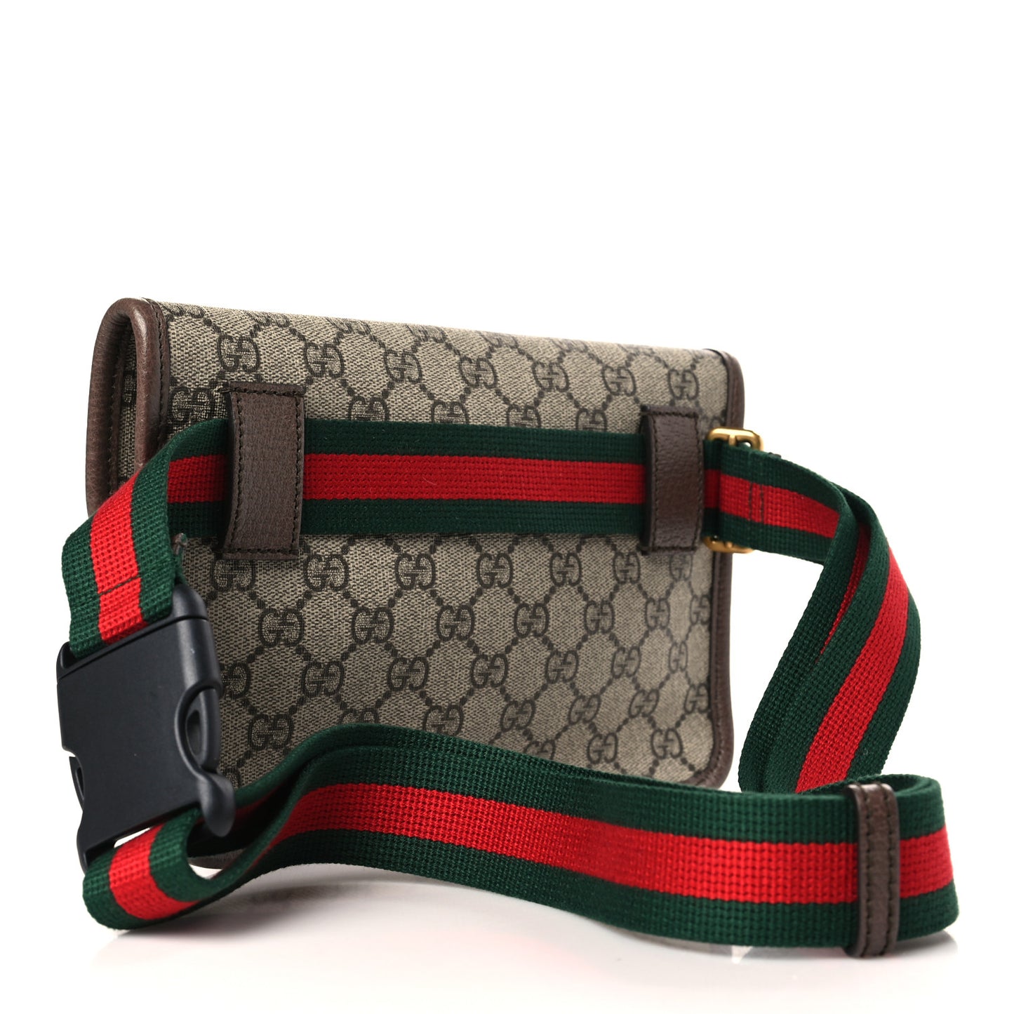 GG Supreme Monogram Neo Vintage Web Belt Bag Brown