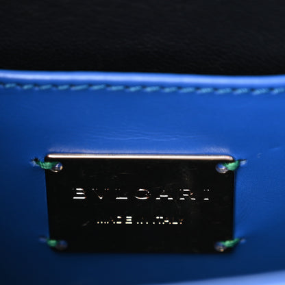 Bulgari Galuchat Calfskin Serpenti Forever Crossbody Bag Blue 13 of 19