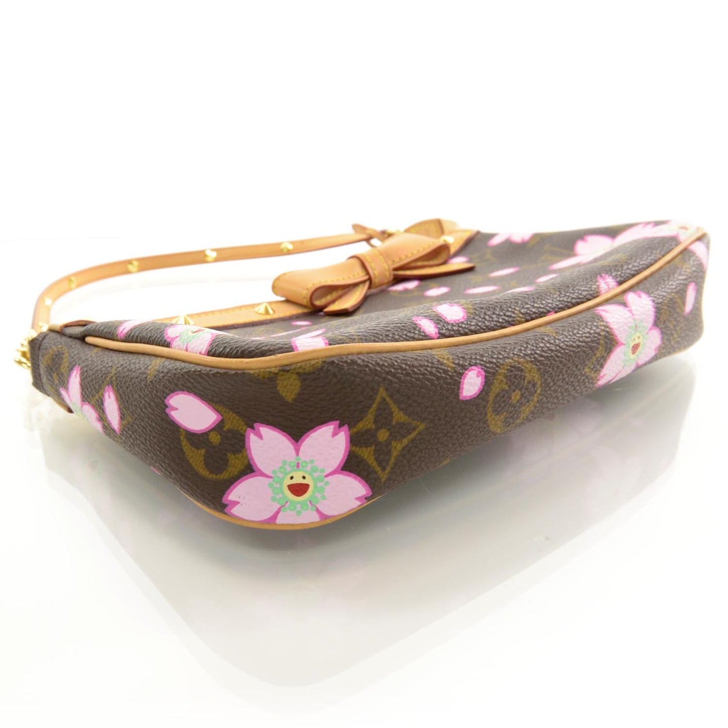 Monogram Cherry Blossom Pochette Accessories Brown
