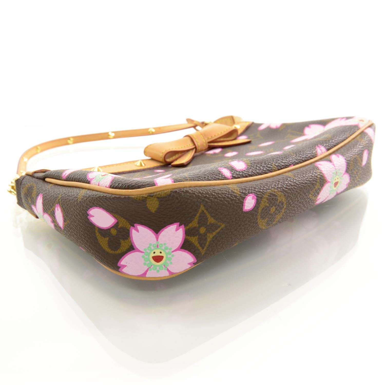 Louis Vuitton Monogram Cherry Blossom Pochette Accessories Brown 4 of 7