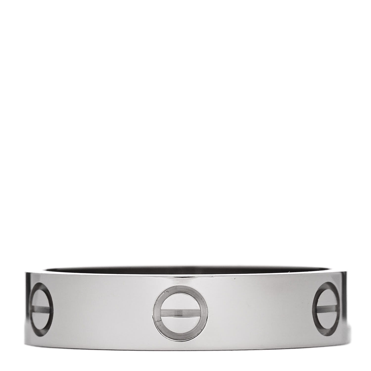 Cartier 18K White Gold 5.5mm LOVE Ring 69 12.5 3 of 5
