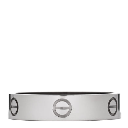Cartier 18K White Gold 5.5mm LOVE Ring 69 12.5 3 of 5