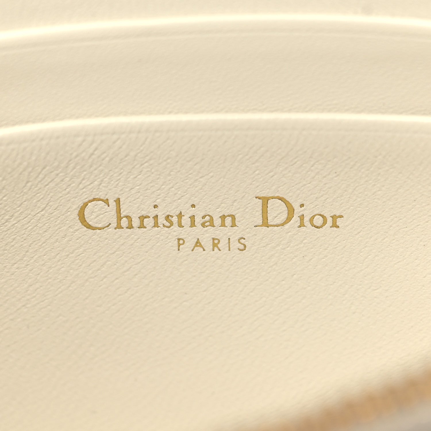 Christian Dior Calfskin Star Motif Macrocannage Mini Caro Bag Latte 5 of 5