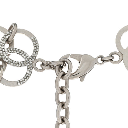 Chanel Crystal CC In The Air Choker Necklace Silver 4 of 7