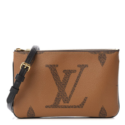 Louis Vuitton Reverse Monogram Giant Double Zip Pochette 1 of 9