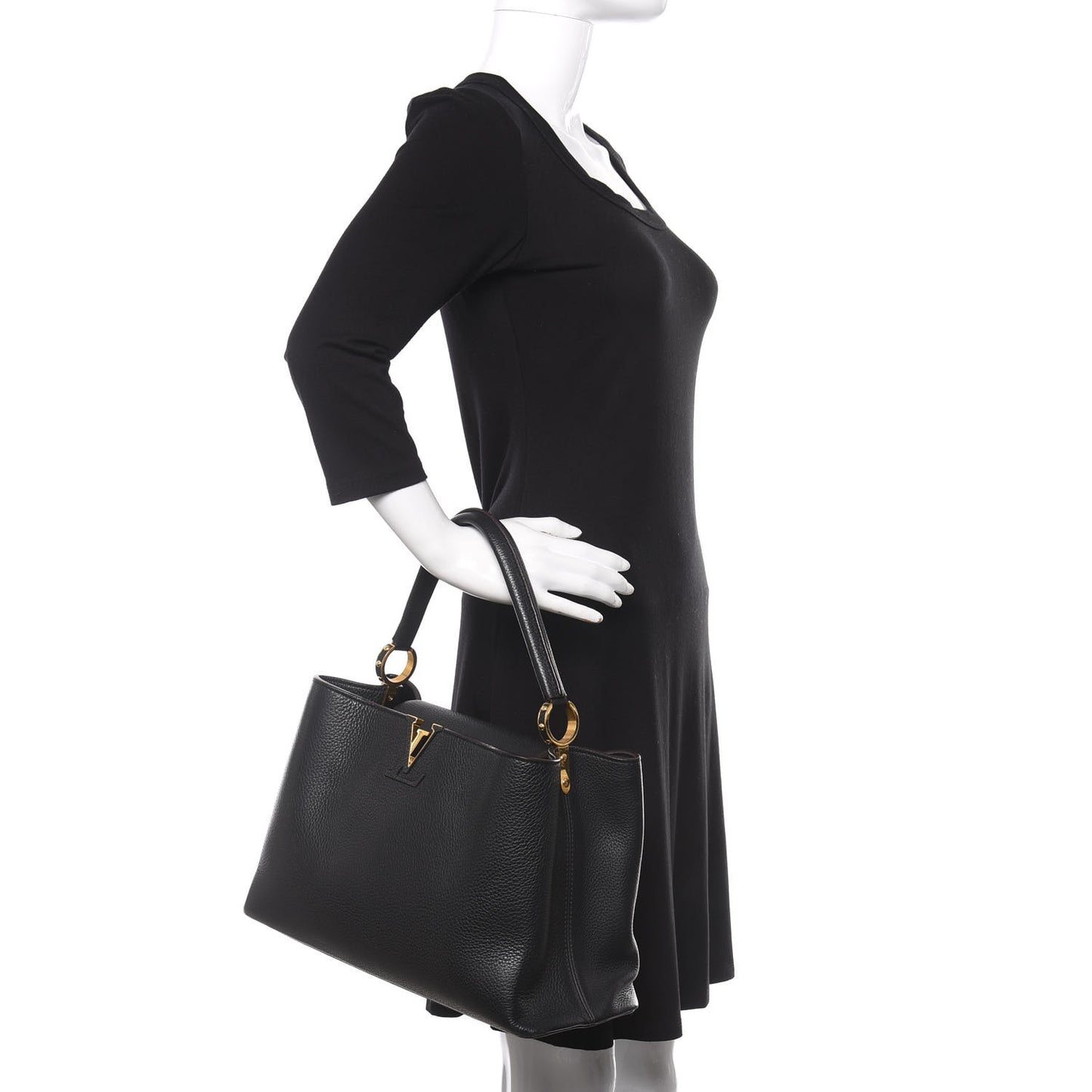 Taurillon Capucines PM Black