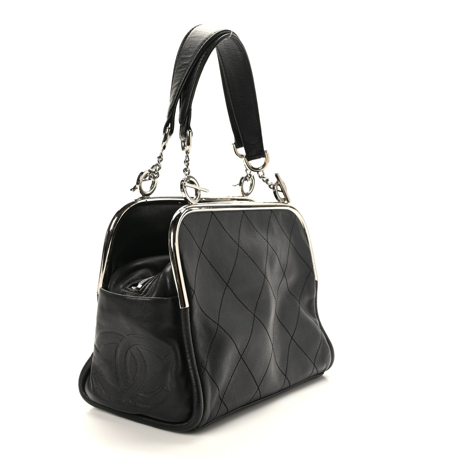 Chanel Lambskin Ultimate Soft Frame Bag Black 3 of 9