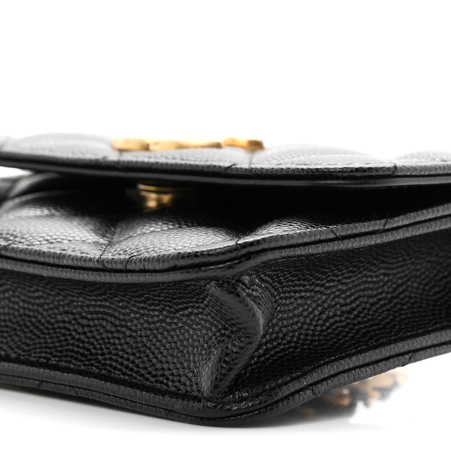 Chanel Caviar Quilted Belt Bag With Charms On Chain Black 11 of 11